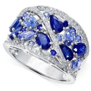 Simple Pear Cut Aquamarine 925 Sterling Silver Natural Gemstone Ring